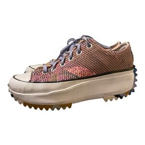 Converse Pink and Yellow Athletic Shoes